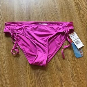 In Mocean bikini pink NWT M 8/10 beautiful color draw string sides all t…